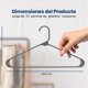 thumbnail image 2 of Ganchos de Plastico Premium SereneLife, Antideslizantes, Ahorradores de Espacio, Duraderos y Resistentes, para Camisas, Suéteres, Sudaderas, Abrigos, Pantalones y Vestidos, Gris, Pack 10, 2 of 7