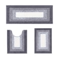 thumbnail image 2 of Tuvgenk Non Slip Bathroom Rug Set 3 Piece Water Absorbing Bath Mat Sets 3 Large Washable Bath Mat Set for Bathroom Floor(Gray,47x16,24x16,20x16 inch), 2 of 7