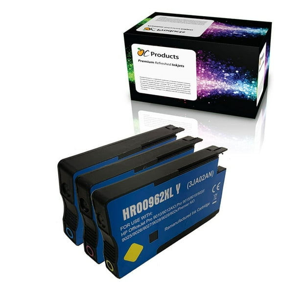 Compatible Ink Cartridge OCHP962XL3PK for OfficeJet Pro 9010 9012 9013 9014 9015 9016 9018 9019 9020 9022 9023 9025 9026 9028