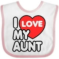 thumbnail image 3 of Inktastic I Love My Aunt Boys or Girls Baby Bib, 3 of 4