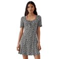 thumbnail image 1 of Dorothy Perkins - Vestido Corto Monocromático para Mujer (Negro, Blanco), 1 of 3