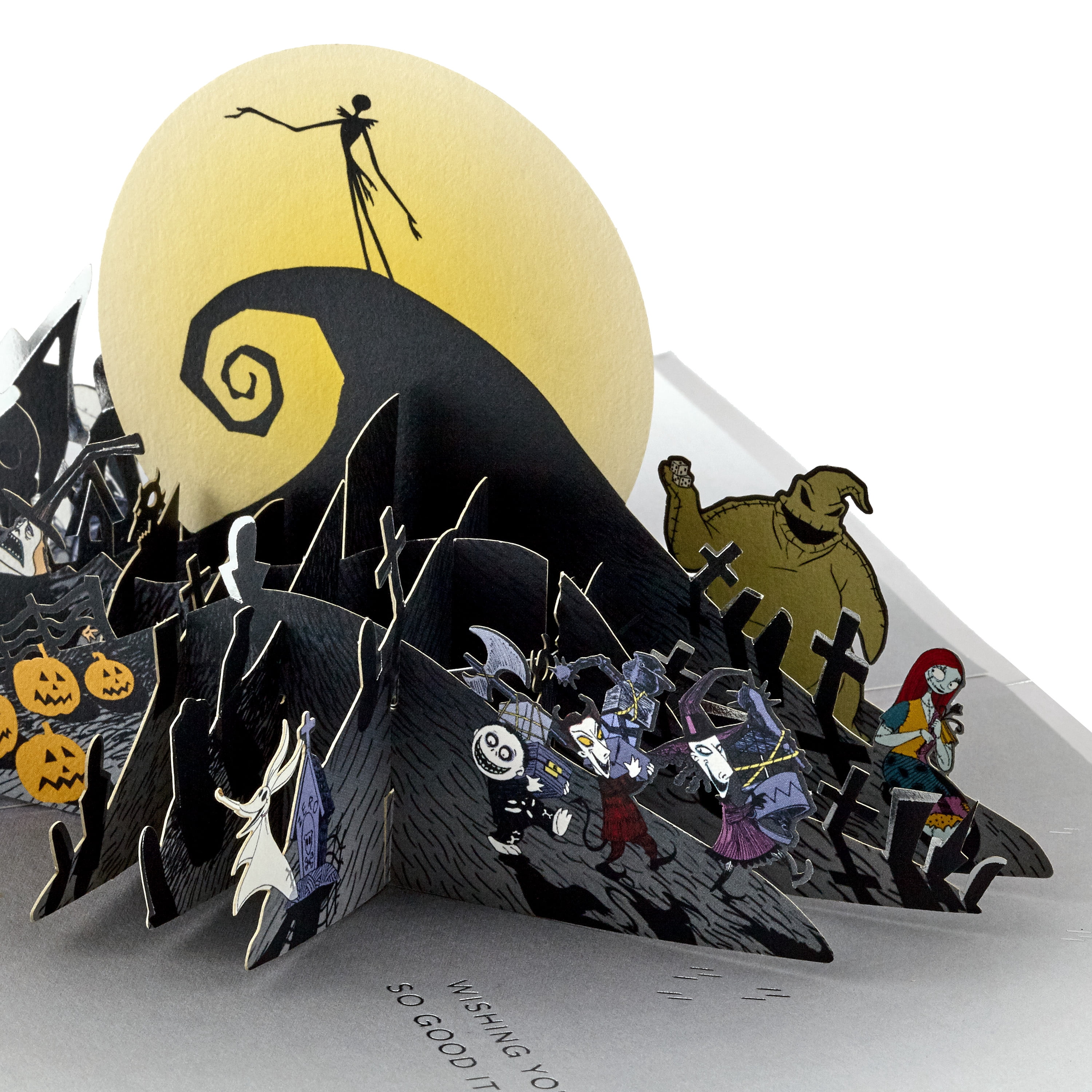 Hallmark Signature Paper Wonder "Nightmare Before Christmas" Pop Up Birthday Greeting Card (Happy Nightmares)