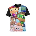 thumbnail image 3 of Super Why Tee Men's Short Sleeve Printed T-Shirt Casual Wear Round Neck Trendy Shirts Versatile Outfit Top L, 3 of 5
