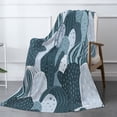 thumbnail image 3 of XMXT Flannel Throw Blanket, Cactus Hand Painted Blue Throw Blankets for Bed Couch Living Room, 50 x 70 inches, 3 of 9