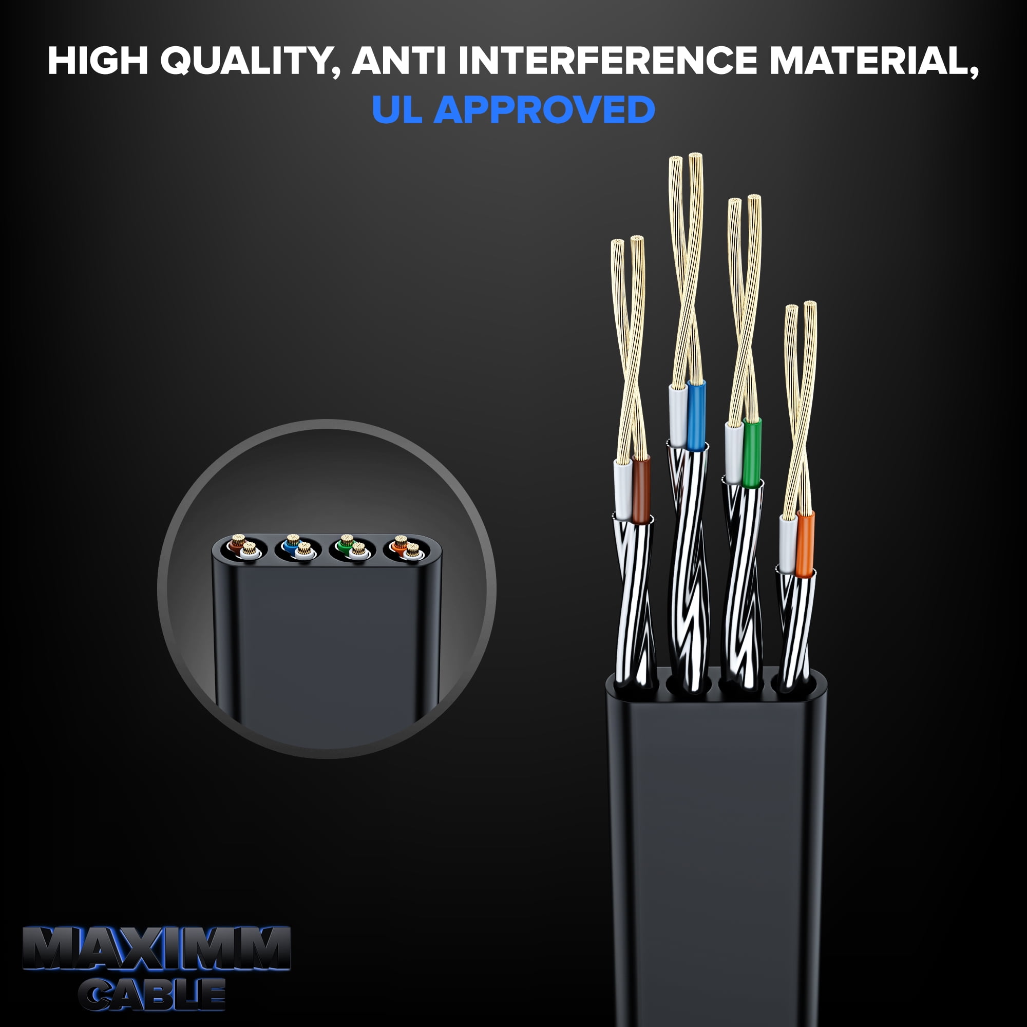 Maximm High Speed HDMI 6 Feet | 10 Pack | Black Cable for Ethernet, 1.3, Audio Return, Blu-Ray, Playstation, Xbox, & Streaming. Black Cable