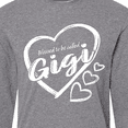 thumbnail image 4 of Inktastic Blessed to Be Called Gigi Cute Heart Design Long Sleeve T-Shirt, 4 of 5