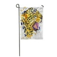thumbnail image 1 of SIDONKU Blue Danger Leopard Growls Graphics with Splash Watercolor for Design Jaguar Nature Garden Flag Decorative Flag House Banner 28x40 inch, 1 of 1