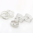 thumbnail image 5 of yingyy 6 Pcs/Set Fashion Women Finger Tip Knuckle Stackable Band Mid Rings Jewelry Gift silver 2Set, 5 of 5