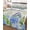 Cream, Lavender, Green, variant on Quilt King Size Bedding Set, Blue Hydrangea Flower Reversible Summer Quilt 3 Pieces, Farmhouse Country Floral Leaf Beige Lightweight Bedspreads Coverlets with 2 Pillow Shams for All Seasons
