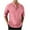 AA-Pink, variant on BiZtdJrK Men's Henley Shirts Roll Up 3/4 Sleeve Shirt Casual Button Stand Up Collar Tees Shirt Summer Fall Going Out Tops, Dark Blue, M,