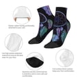 thumbnail image 5 of Fuzoiu Dreamcatcher With Colorful Feathers Print Adult Socks, Crew Moisture-wicking Socks, Unisex Cushion Crew Socks,Casual Sports Ankle Socks, 5 of 7