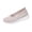 Pink, variant on Breathable Active Shoes, Woven Orthopedic Breathable Shoes Comfortable Walking Sneakers With Arch Support Wide Fit Go Walk Slip On Tenis Comfy Work Slip Loafers Standing Soft Summer Shoes, White 10