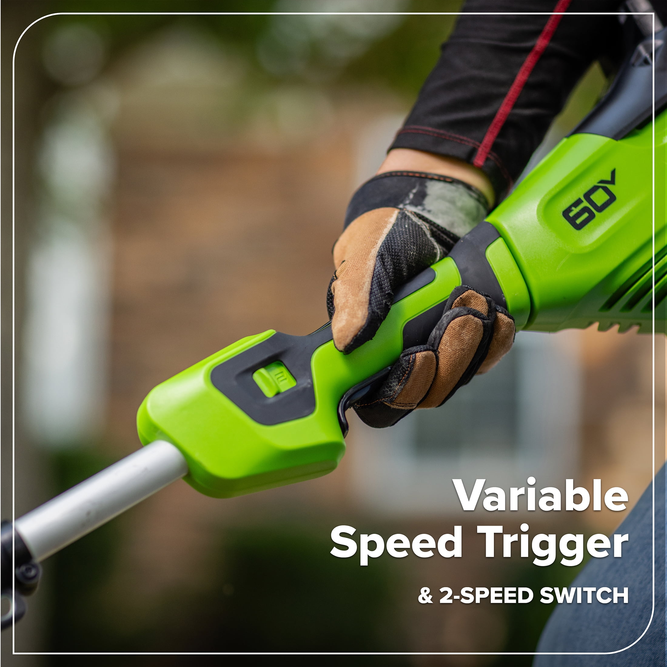 Greenworks 60V 8" Attachment Capable Edger, Tool Only, 2704002T