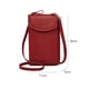 thumbnail image 3 of Bolso bandolera de PU impermeable para mujer para el ocio diario (rojo vino) Tmvgtek Para Estrenar, 3 of 9