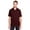 Burgundy, variant on North End NE100 Men's JAQ Snap-Up Stretch Performance Polo-Black-2XL