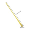 thumbnail image 4 of INSPIRE CHIC Men's Solid Color Narrow Stripes Necktie Graduation Suit Formal Ties Yellow, 4 of 5