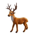 thumbnail image 1 of Injueey 15/20/25/30cm Navidad Elk felpa simulación ciervo Año Nuevo decoración hogar Navidad Año Nuevo regalo adornos Kits de decoración para fiestas Marrón 25cm Injueey JJ16210-03, 1 of 6