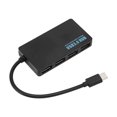 thumbnail image 1 of USB3.0 HUB  , Ultra Slim 4 Port USB 3.0 Hub Plastic Electronics Good Heat Dissipation  For Keyboard Black, 1 of 8