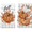 Autumn Fall Leaf, variant on Fall Pumpkin Kitchen Towels Set of 2, Blue White Buffalo Check Farmhouse Dish Towels, Autumn Eucalyptus Decorative Hand Towels for Kitchen Decor, 16×24 Inch