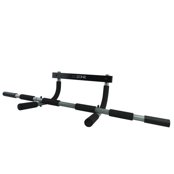 GoZone Door Gym – Black/Silver, Foam grip handles