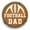 Brown, variant on Snap Jewelry 18MM Purple Football Dad Ginger Charm Button