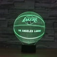 thumbnail image 2 of Lámpara de ilusión LED con efecto visual 3D de arte luminoso de baloncesto creativo con control remoto y luces intercambiables para decoración de dormitorio, luz LED de ahorro de energía que cuida, 2 of 4