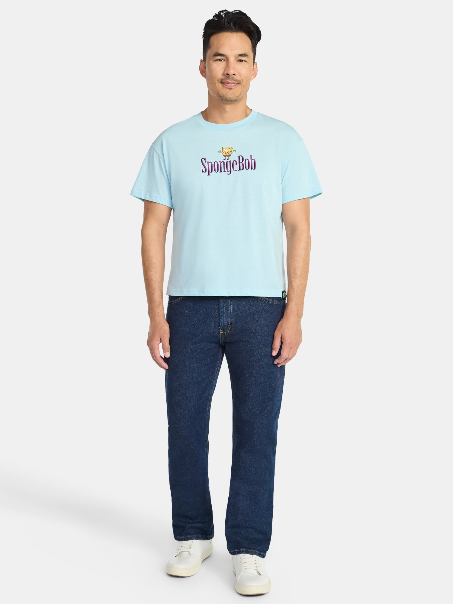 SpongeBob SquarePants Men's and Big Men's Graphic Tee with Short Sleeves, Sizes S-3XL