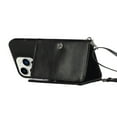 thumbnail image 4 of For Iphone 14 Pro Max Crossbody Lanyard Wallet Card Bag Phone Case(Black), iPhone 12 Pro Max, 4 of 5