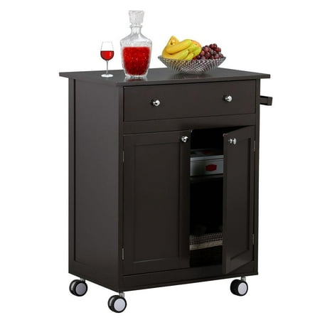 Rolling Wood Kitchen Trolley Kitchen Island Cart With 