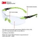 thumbnail image 2 of Gafas de seguridad 3M Solus 1000 S1201SGAF Montura verde/negra, 2 of 6