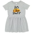 thumbnail image 3 of Inktastic Lets Taco Bout It Girls Toddler Dress, 3 of 5