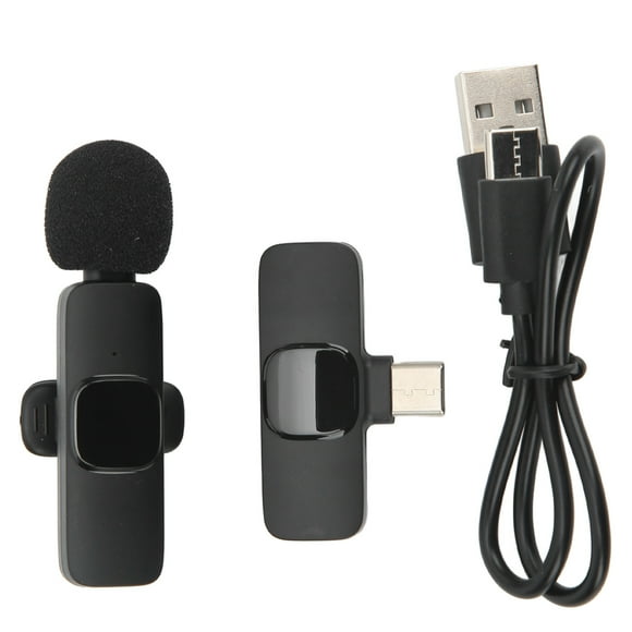Video Recording Mic, Wireless Lavalier Microphone Small Portable Strong Anti Interference For Live Broadcast 1