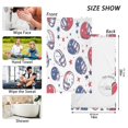 thumbnail image 6 of Yayeee 2 Pack Hand Towels for Bathroom 100% Cotton 16" x 28" Kitchen Towel, Cartoon American Football Helmets, 6 of 7