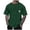 Army Green, variant on Men's Half Sleeve Oversized T Shirt Letter Print Round Neck Short Sleeve,S