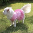 thumbnail image 5 of Frogued Pet Dress Solid Color Decoration Breathable Pet Dog Mini Skirt for Summer (Pink,L), 5 of 13
