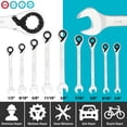 thumbnail image 2 of Juego de llaves DURATECH con trinquete reversible de 9 piezas SAE con funda, 2 of 6