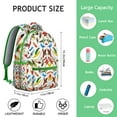 thumbnail image 6 of Boho Fashion Backpack for Women - Spacious Campus Daypack with 17" Laptop Compartment, Water-Resistant Oxford Fabric, Stylish Tribal Design, 6 of 6