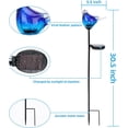 thumbnail image 3 of MUMTOP 30.5" Solar Bluebird Garden Stake Outdoor Decorative Lights Metal Glass, 3 of 9