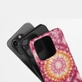 thumbnail image 3 of Tie Dye Mandala For All iPhone Series Tough Phone Case Psychedelic Pink Orange, 3 of 7