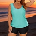 thumbnail image 6 of Women's 3 Piece Tankini Swimsuit Set with Skirt Modest Bathing Suit for Beach and Pool, 6 of 9