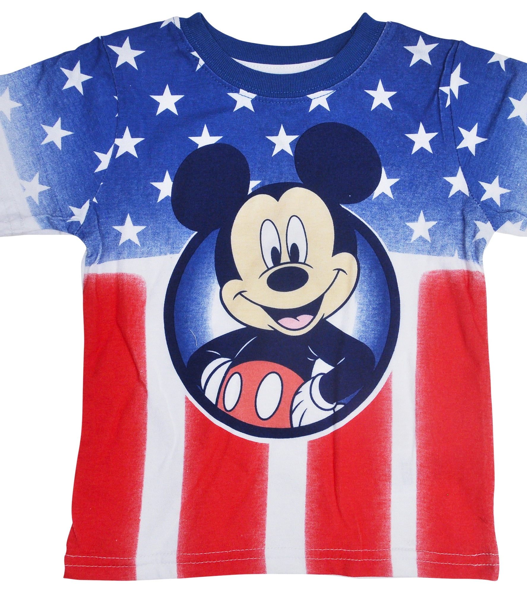 SIZE 12 or 18 Mo Disney American Flag Mickey Mouse Infant//Toddler Boys T-Shirt