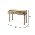 thumbnail image 3 of J&D Designs Juniper 2-drawer Transitional Wood Console Table in Gray Washed, 3 of 5