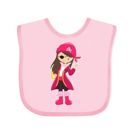 

Inktastic Pirate Captain Gift Baby Girl Bib