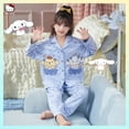 thumbnail image 1 of Anime Sanrioed Kids Pajamas Cinnamoroll Kuromi Hello Kitty Spring Kawaii Girl Cotton Sleepwear Parent-Child Loungewear Homewear, 1 of 5