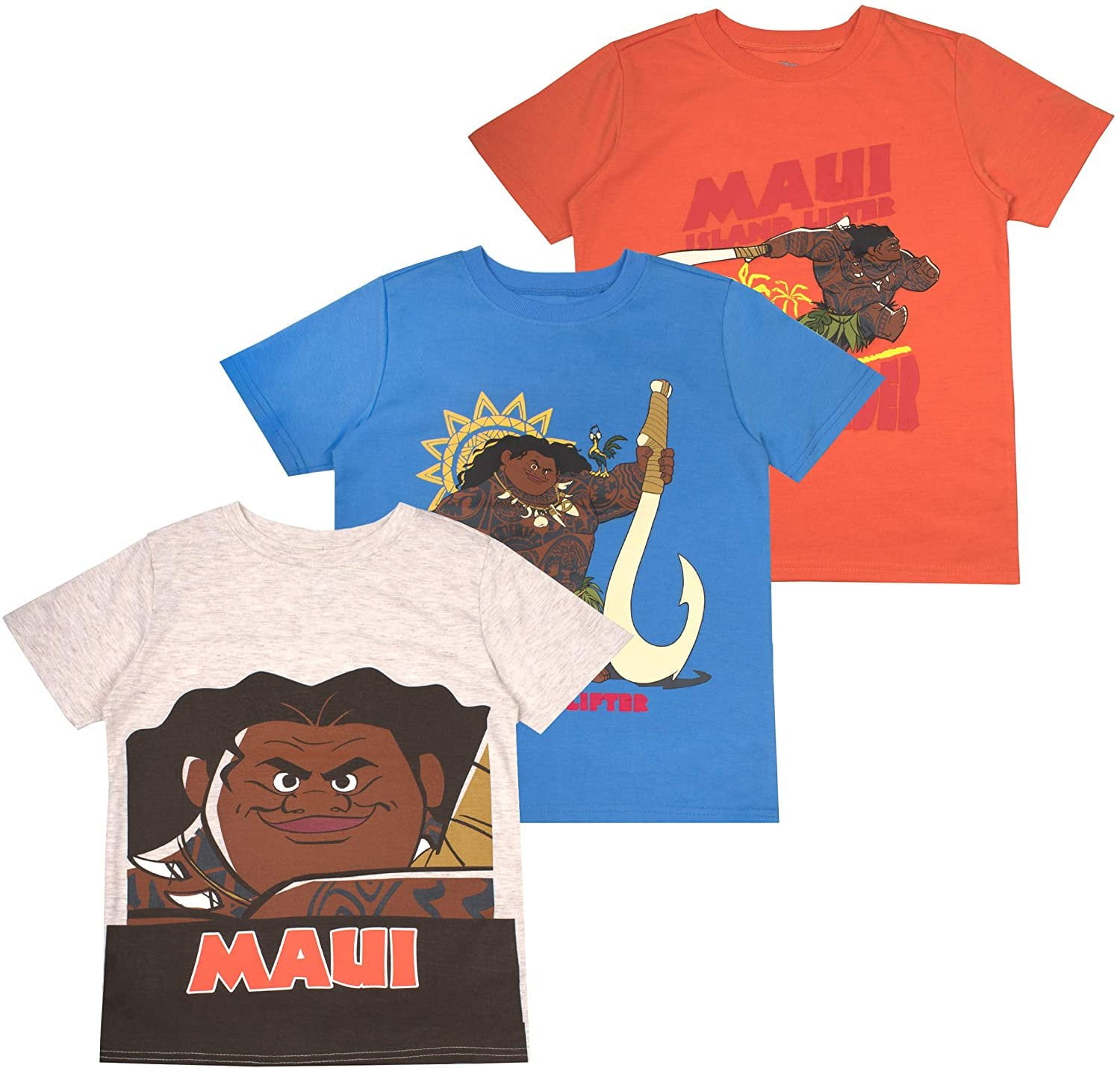 Disney Disney Moana Toddler Boys' TShirt (Pack of 3) 5T Orange