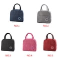 thumbnail image 2 of Cateissary Bolsa de lonchera aislada con cremallera de papel de aluminio de tela Oxford portátil impermeable Almacenamiento y organización del hogar Rosa roja, 2 of 6