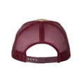 thumbnail image 3 of Richardson - Adjustable Snapback Trucker Cap - 112 - Khaki/ Burgundy - Size: OSFM, 3 of 5
