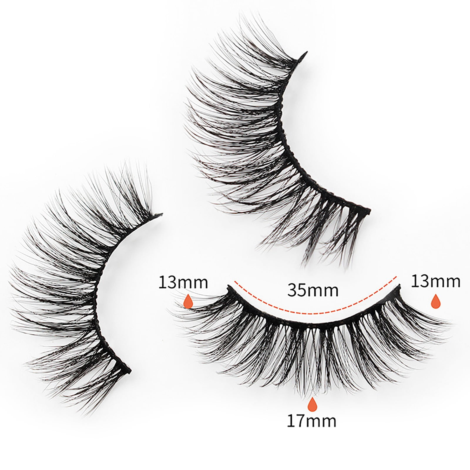 Lashes 25mm 7 Pairs Styles Eyelash Clusters Mixed Heated Curling Wand Eyelashes Lashes Empty 30 3d Eyelashes Extensions Wispy Eyelashes Anime Eyelashes Top And Bottom Lashes 302