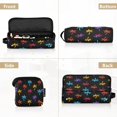 thumbnail image 5 of Hair Tool Organizer Bag with Heat Resistant Mat Removable Travel Storage Case for Hot Air Brushes Curling Irons Colorful Palm Tree Icons, 5 of 8