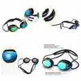 thumbnail image 3 of Swimming Goggles Waterproof Swim Goggles Anti-Fog Swimming Glasses for Adults Women Men Kids Girls Boys Youth,UV Protection Swim Goggle with 3pcs Nose Clips, 3 of 9